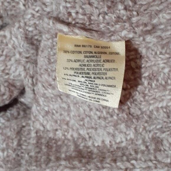 Sleeping on Snow Anthropologie Violet  Marled Off Shoulder Sweater Size Large - Picture 11 of 11